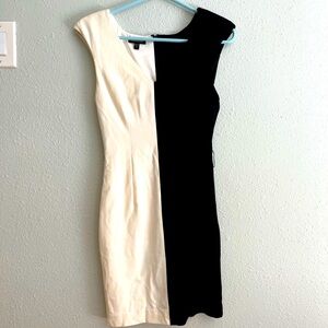 Bebe black/white Cruella DeVille inspired dress